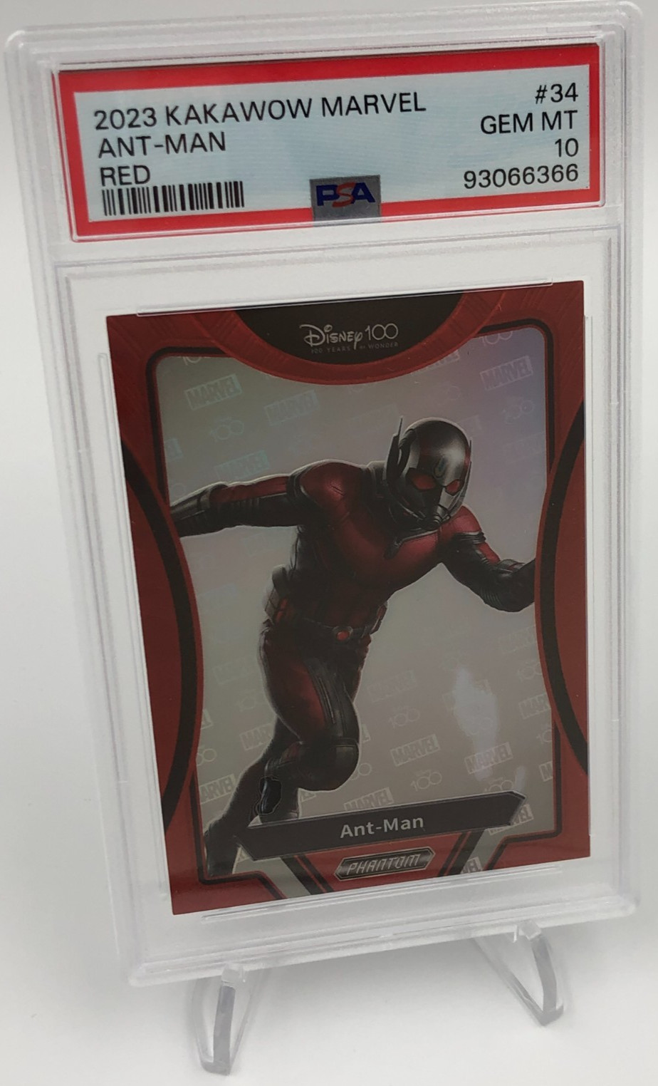 2023 KAKAWOW MARVEL Card ANT-MAN #34 RED RARE/75 Marvel MCU PSA GEM MINT 10