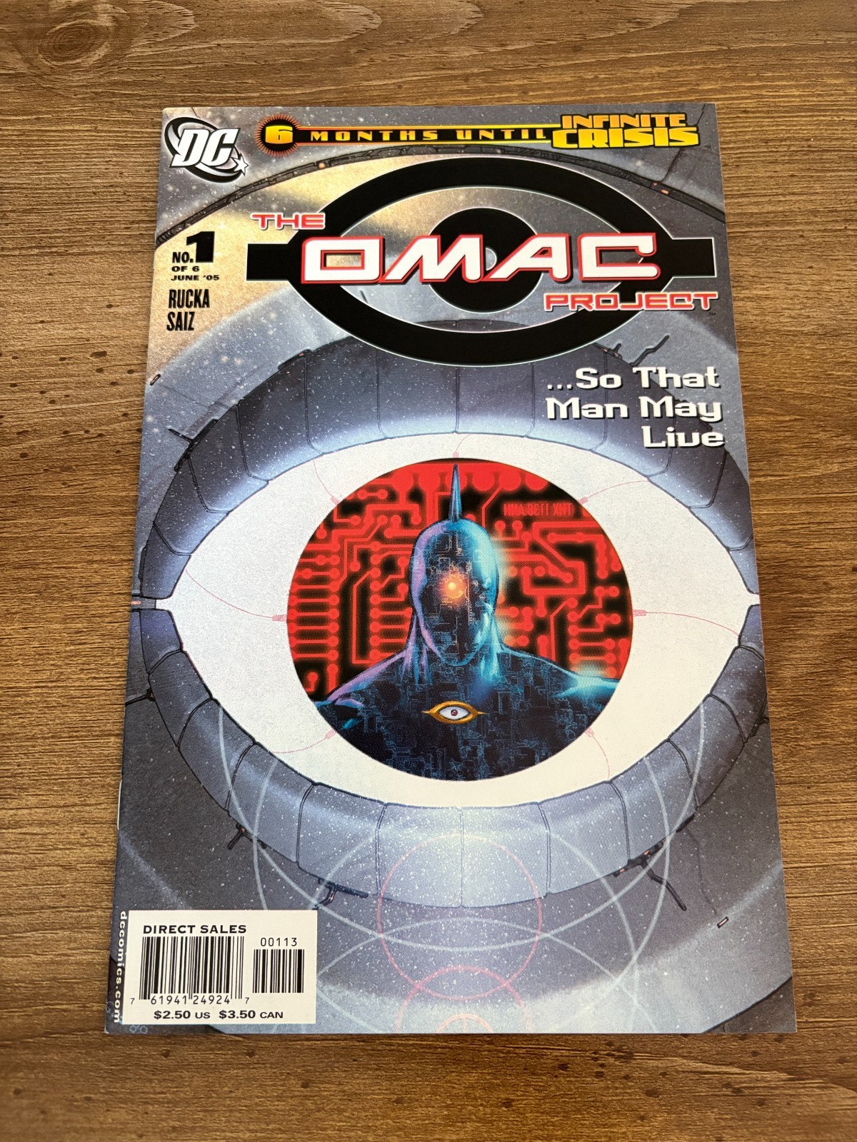 The OMAC Project # 1 NM 3rd Print Variant Cover DC Comic Book 1 J361