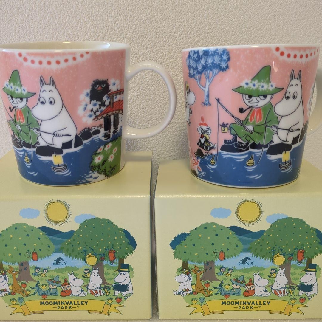 NEW Set of 2 Moomin Arabia Mug 2026 SIMPLE JOY Moominvalley Park Limited Edition