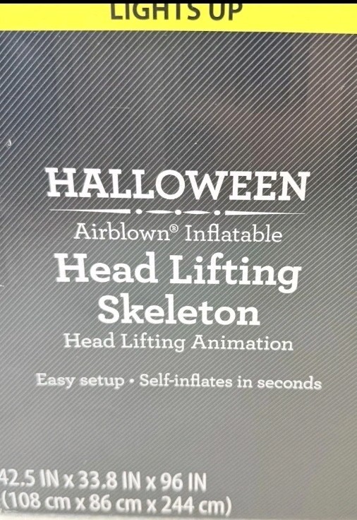 Gemmy 2025 Head Lifting 8’ Skeleton Airblown Inflatable Brand New Sealed