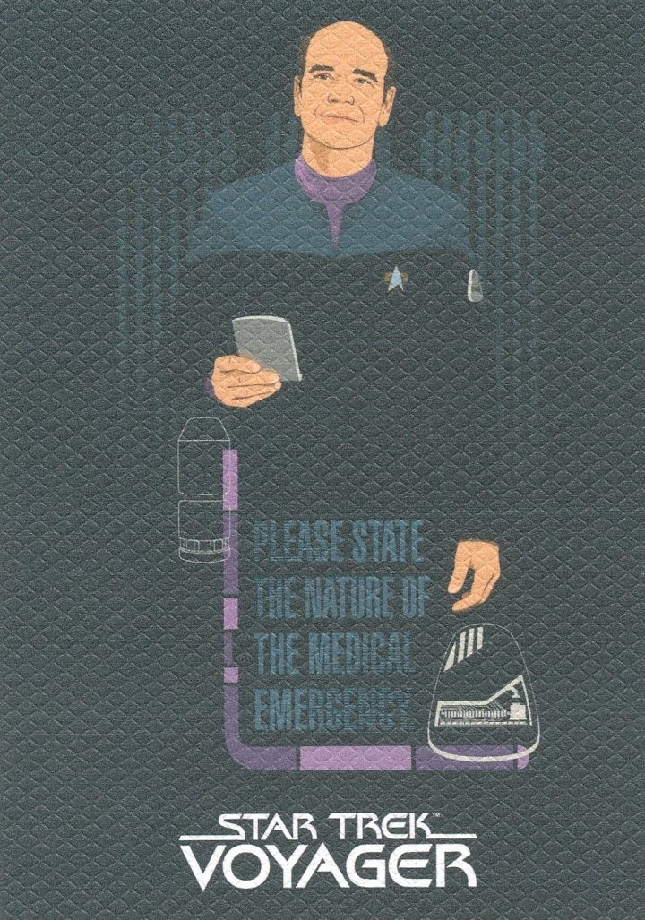 VHTF Star Trek Voyager A&I Canvas Case Topper Chase card CT3 of The Doctor /EMH