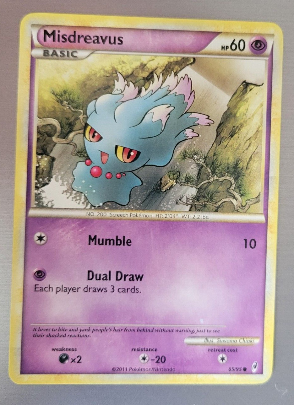 2011 Pokémon Call of Legends MISDREAVUS Suwama Chiaki TCG Card #65/95
