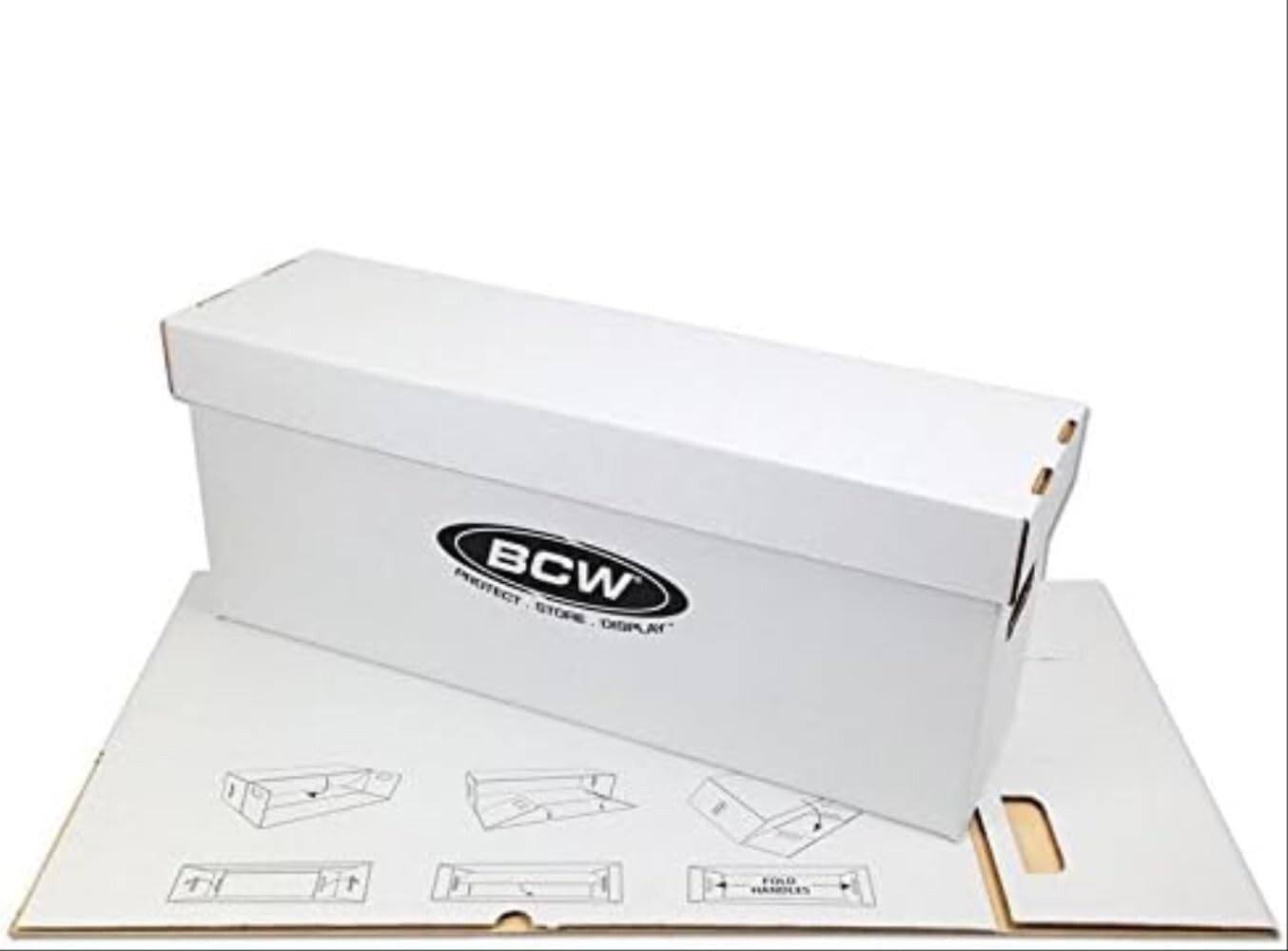 Long Comic Book Storage Box BCW Holds 200-225 Books Stackable 10 Units Deal