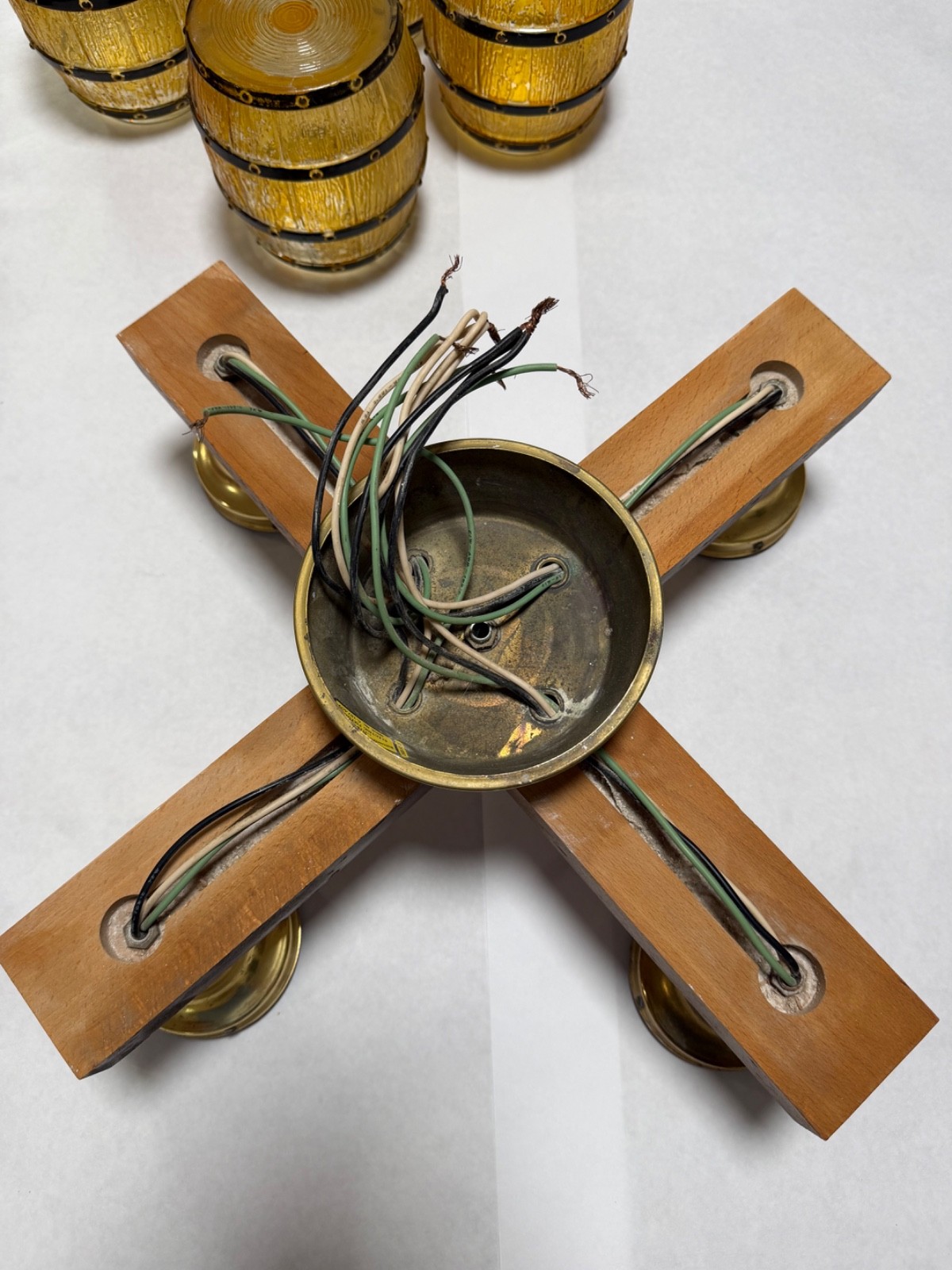 Underwriters Laboratories, Inc. Barrel Light Fixture Cowboy, Saloon Man Cave Bar
