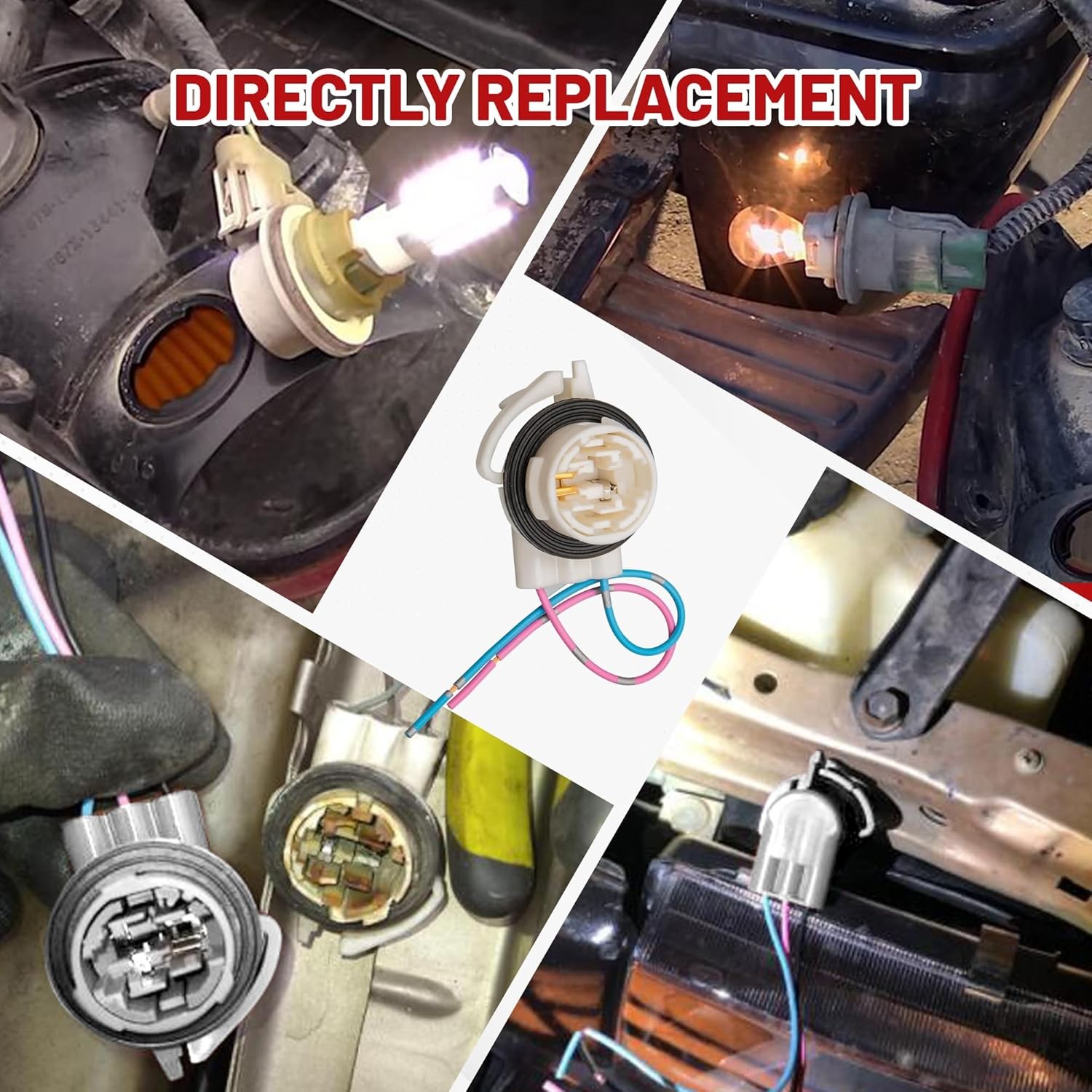 Headlight Wiring Harness Socket 3056 3156 3157 LED Plug for GM GMC Chevy 1997-