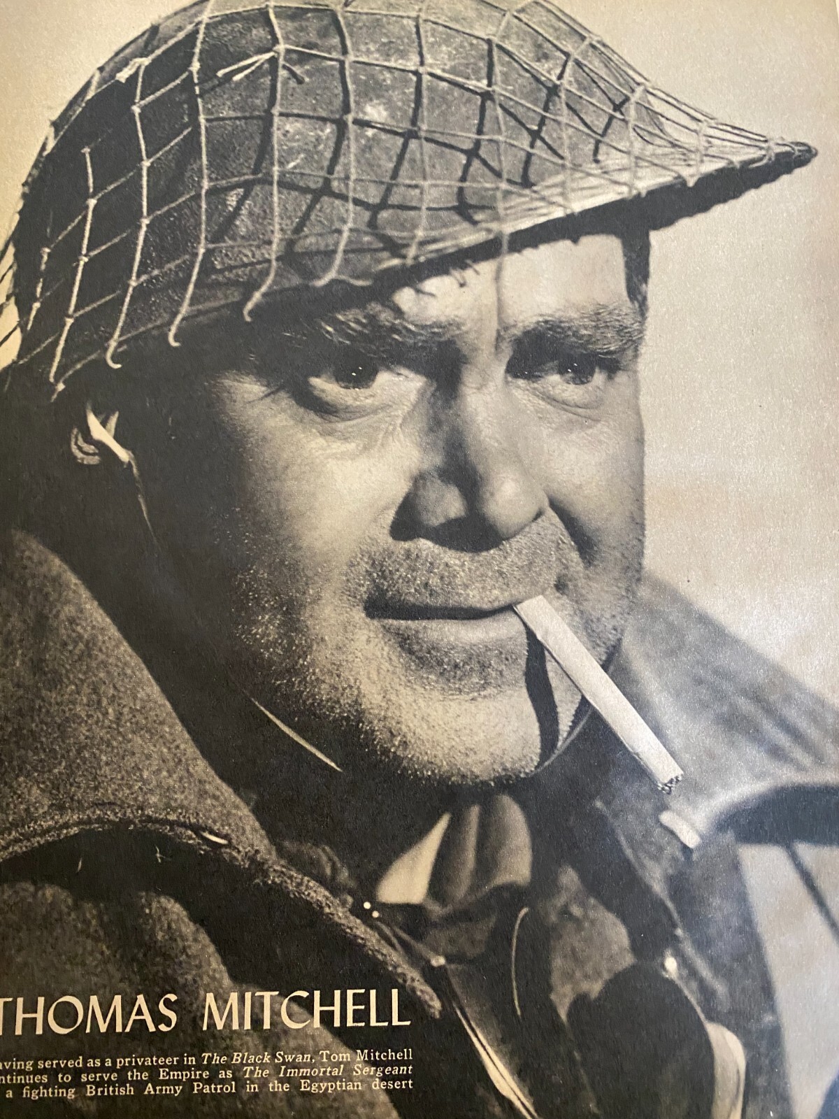 Thomas Mitchell, Full Page Vintage Pinup