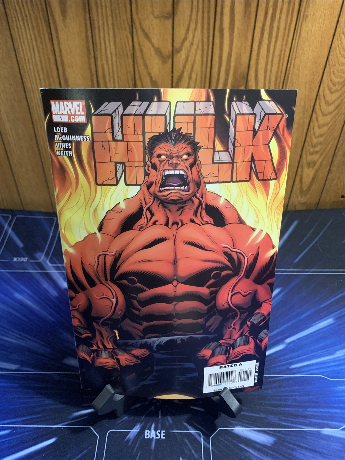 Hulk #1 (2008) – 1st App Red Hulk – Marvel 1st Print Loeb McGuinness – VF (b2)