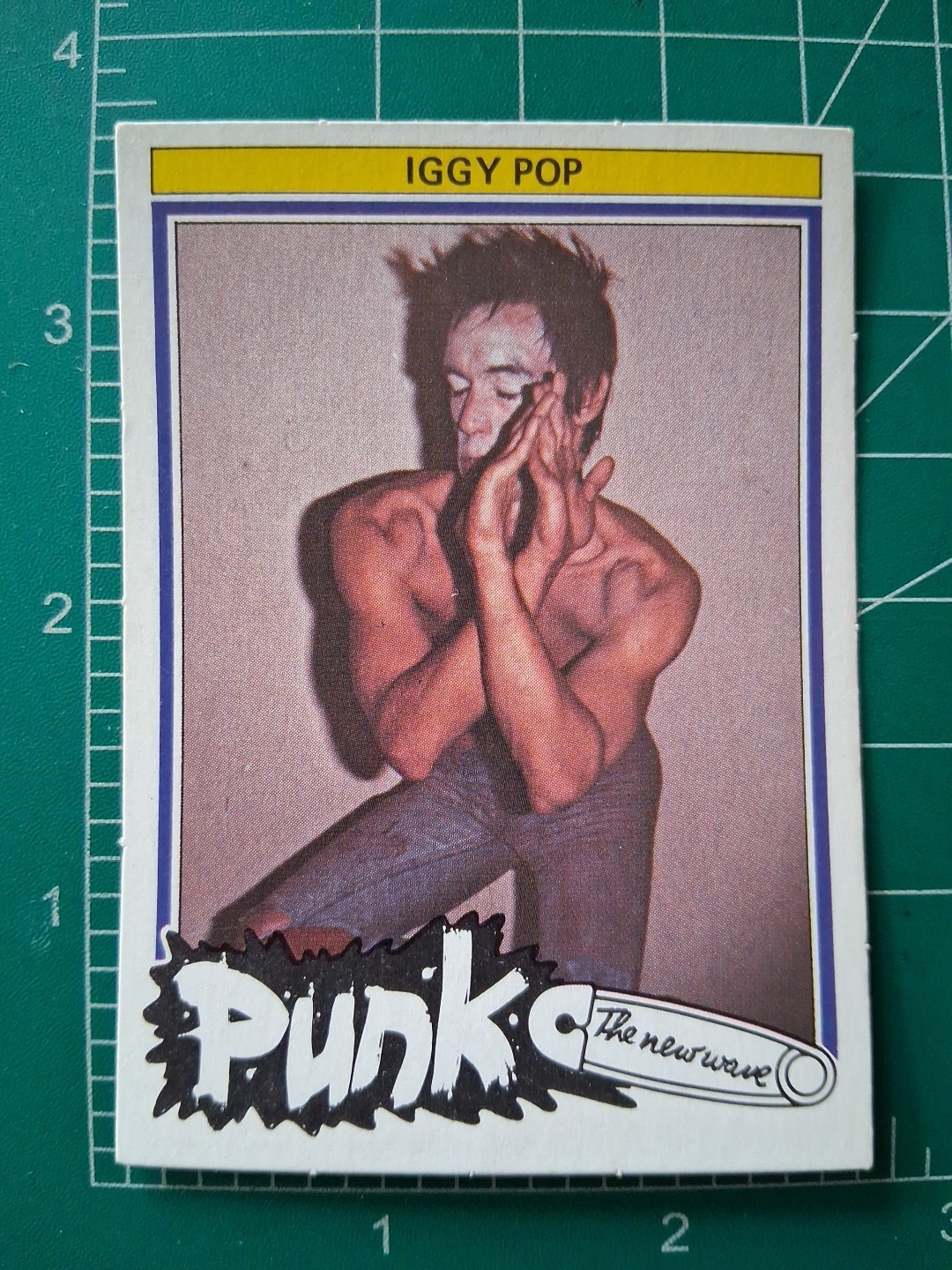 1977 Monty gum PUNK the new wave ROOKIE CARD SP IGGY POP THE STOOGES