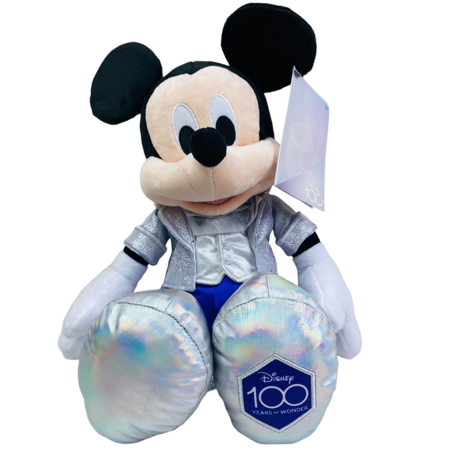 Disney 100 Years of Wonder Platinum Anniversary Mickey Mouse Plush 17″ New
