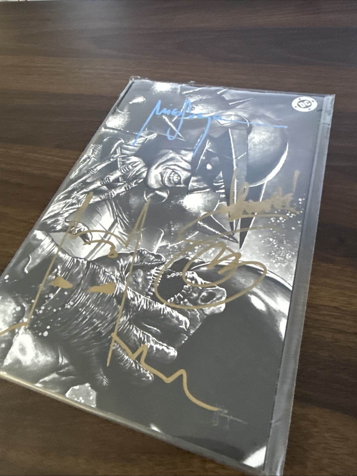 Absolute Batman 9 2x Signed Remark – Mico Suayan Scott Snyder B&W Virgin Variant