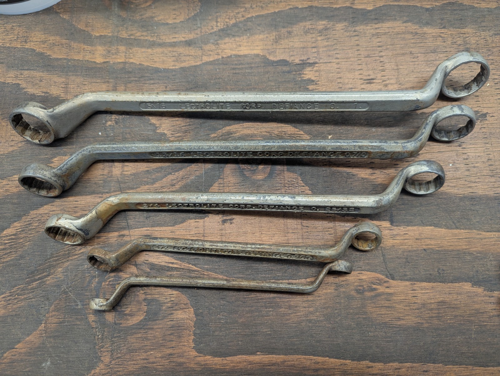 Lectrolite Corp Defiance Offset Chrome Vanadium Steel Wrenches – 5 pack SAE