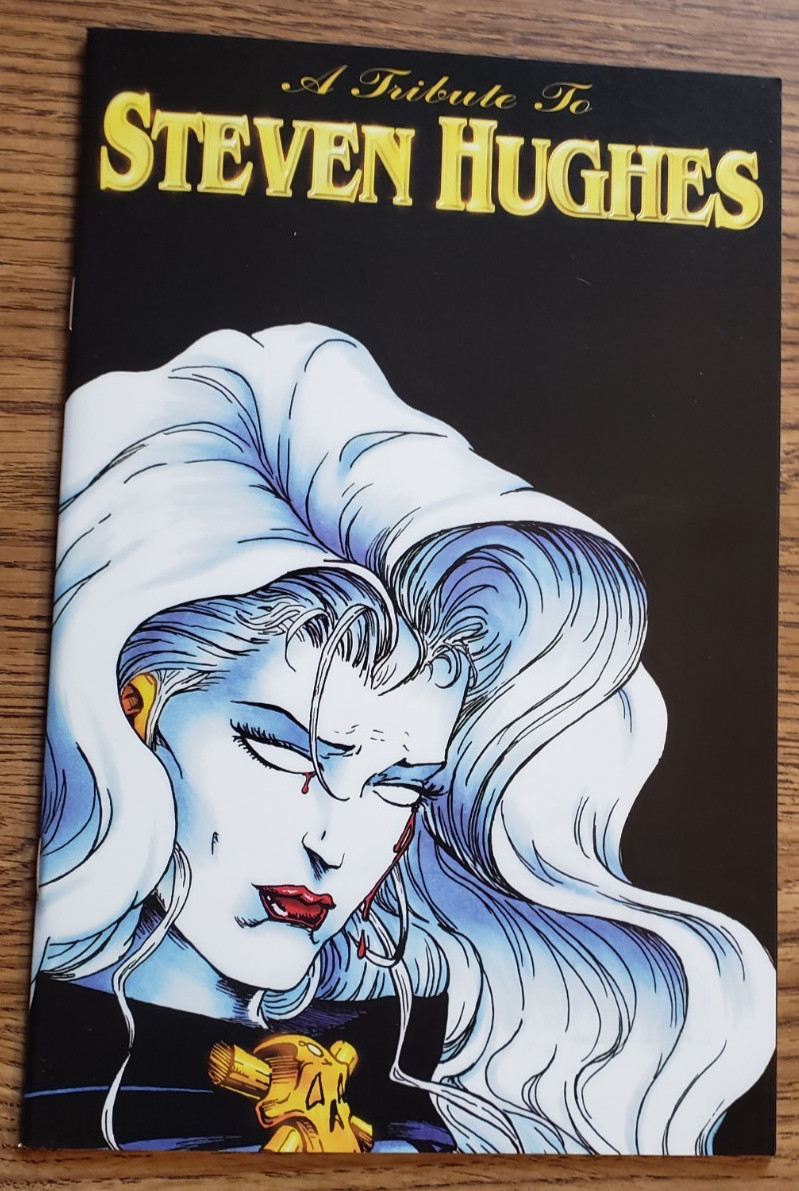 A TRIBUTE TO STEVEN HUGHES #1 (2000) GRADE NM + PREMIUM CHAOS VARIANT LADY DEATH