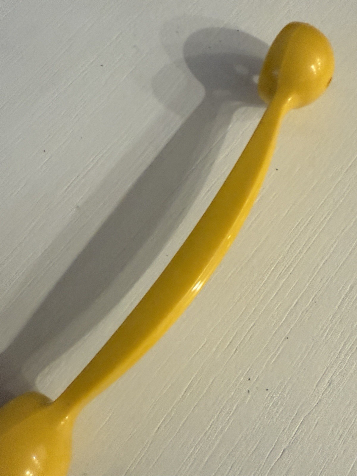 Tupperware Yellow Plastic Double-Sided Round Measuring Spoon, 1 Item, 1 Pack