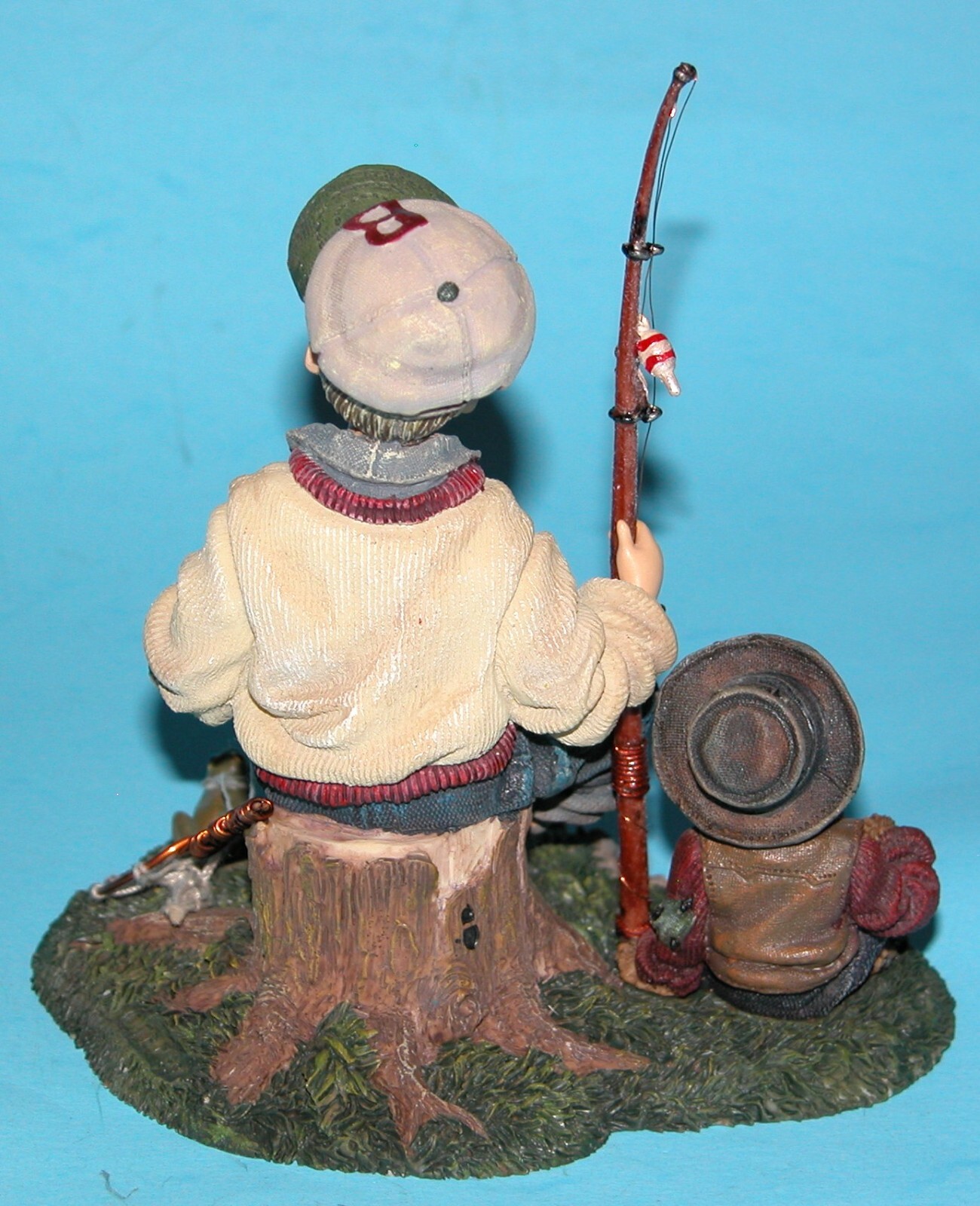 Boyds Bears Dollstone Michael &Thayer Waiting for Grandpa #3552 NIB fishing 1999