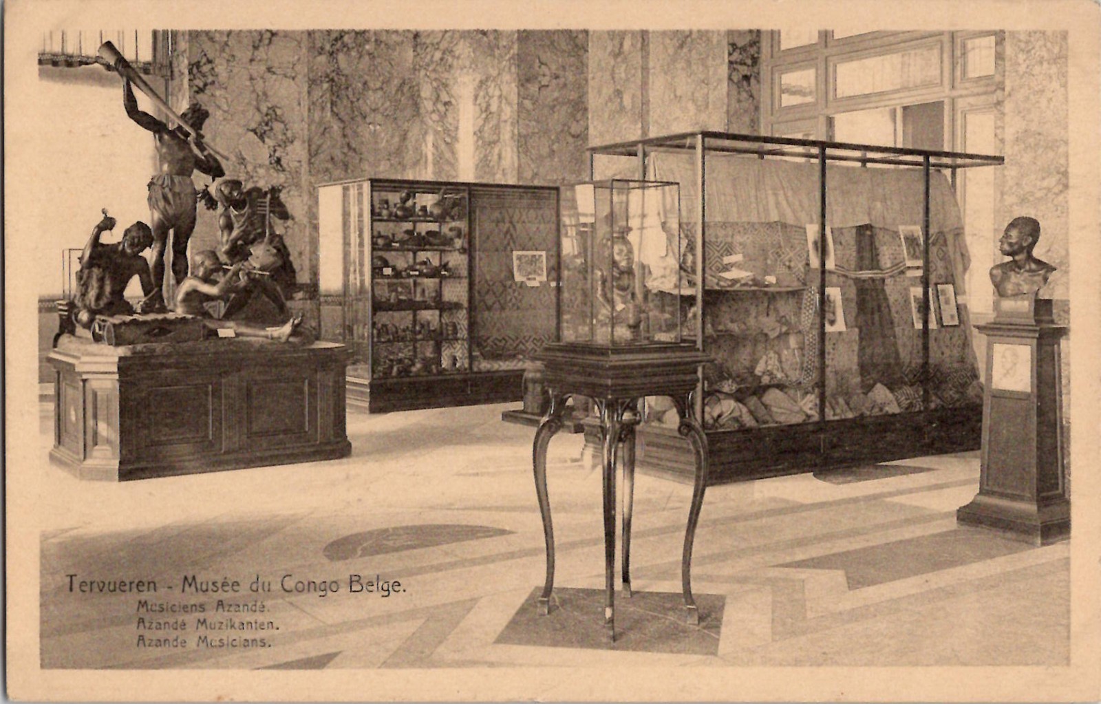 Vintage Postcard Tervueren Musee du Congo Belge Carte Postale Belgian Congo