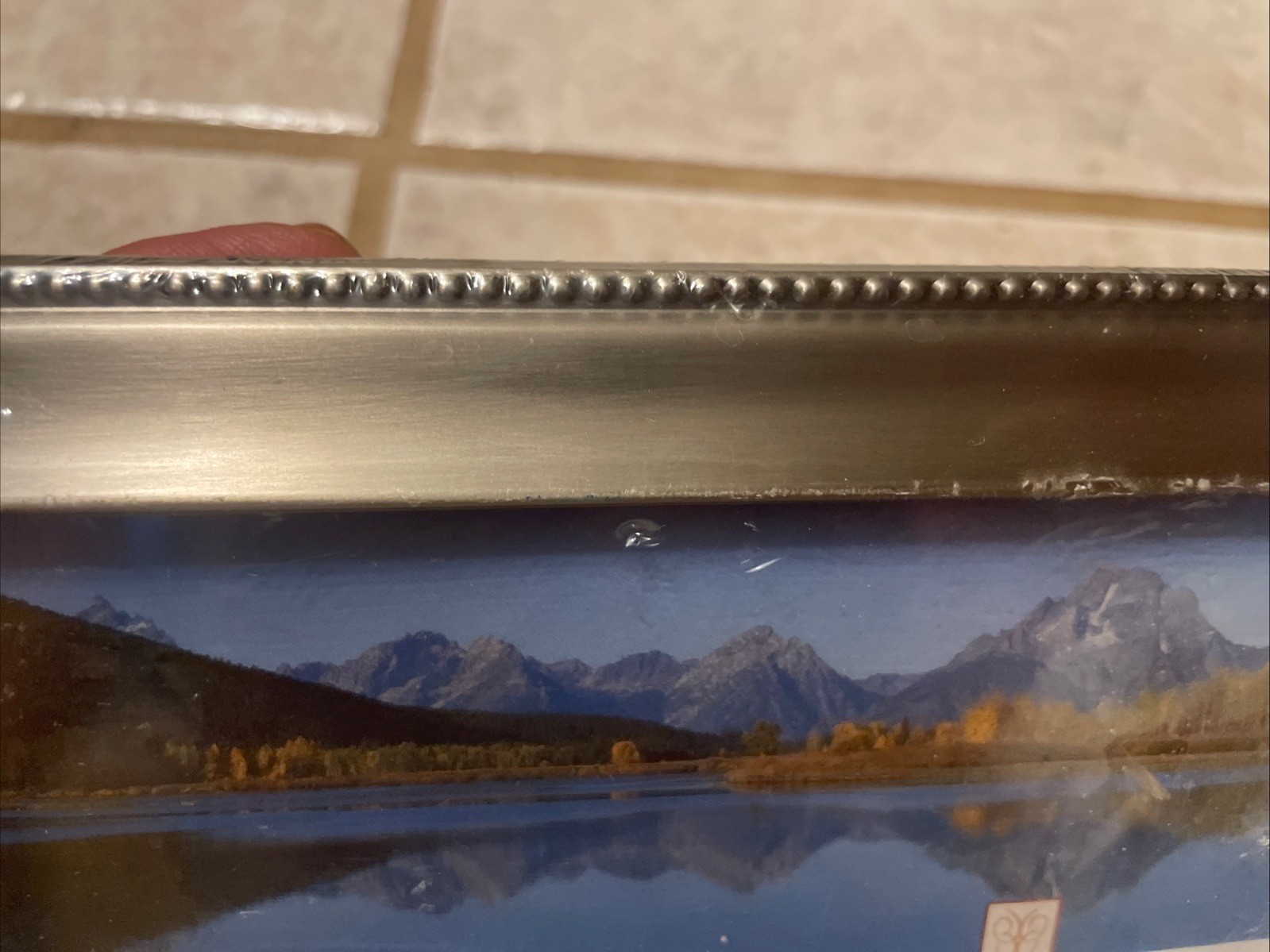 Dax Landscape Table photo Frame Rectangle Brushed Silver 10″ x 3.5″ NIP