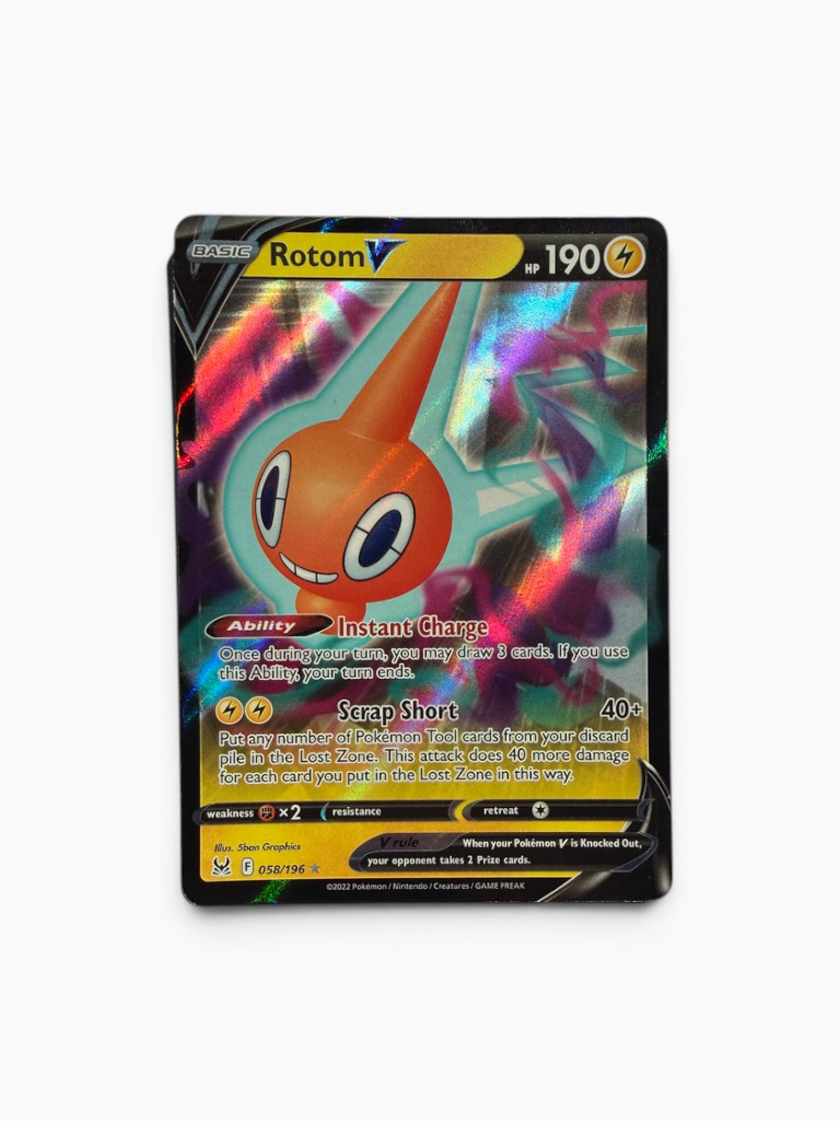 Rotom V 058/196 Lost Origin – Rare – Holo – Near Mint
