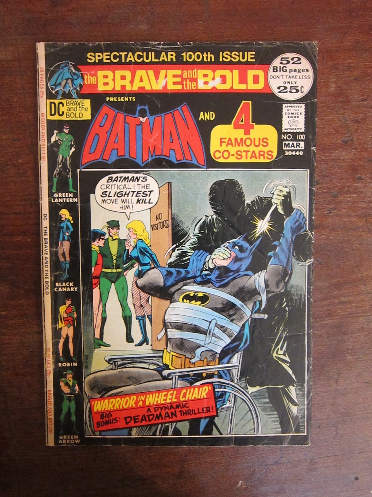 Brave and Bold #100 – Neal Adams – Deadman, Batman, Green Lantern, Green Arrow