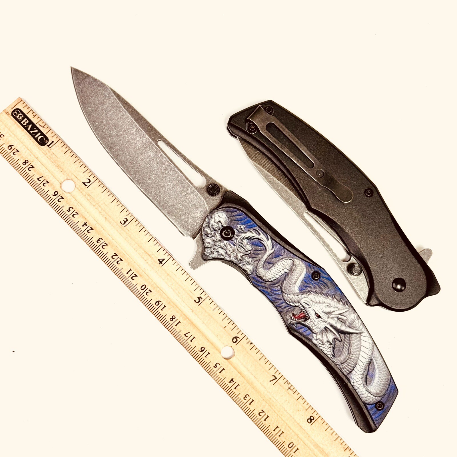 Dragon Knife 8.99” quick open EDC Heavy-Duty hunting gift Hunting