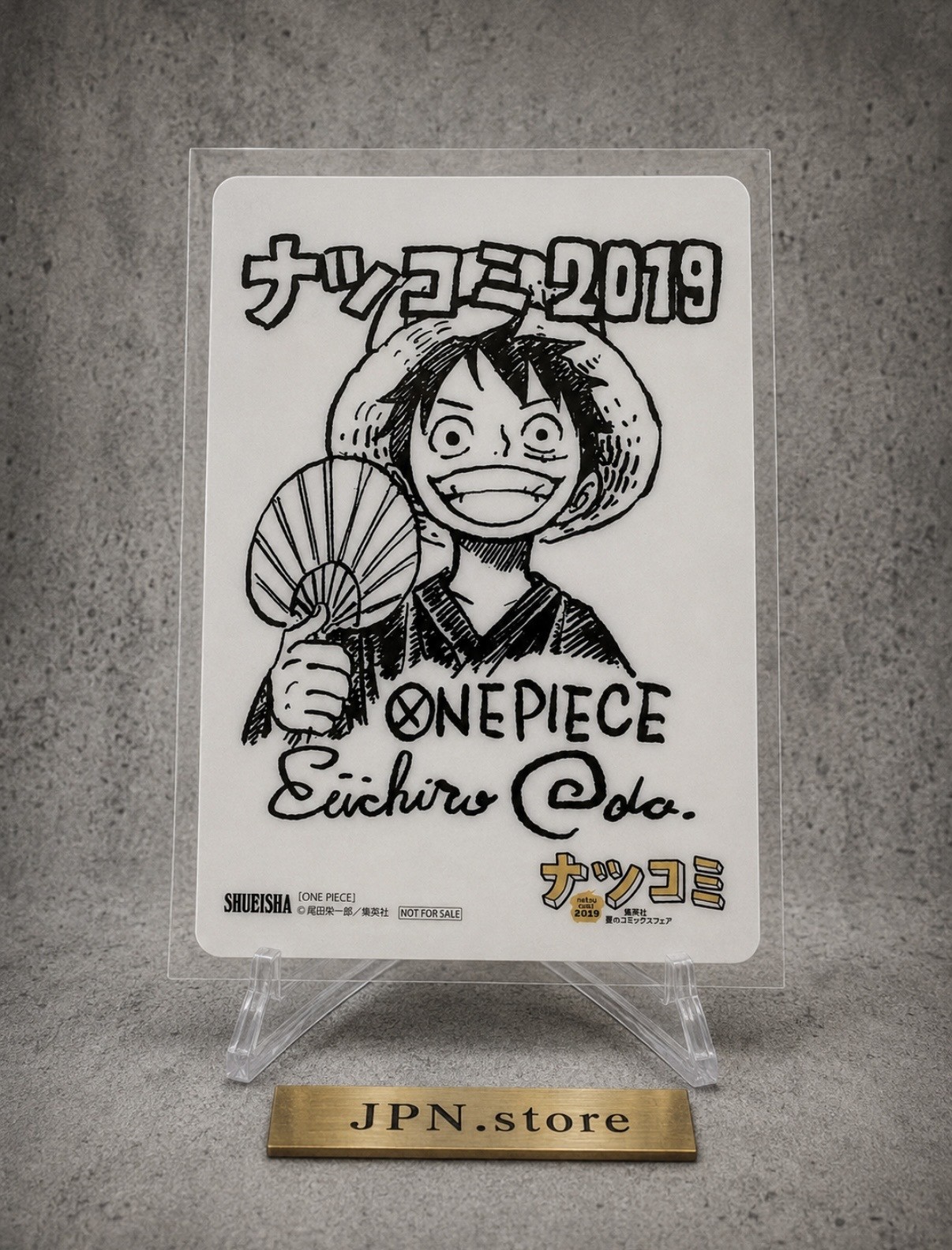 One Piece Luffy Natsukomi 2019 Clear Card Jump Japan Limited Anime Signed Rare