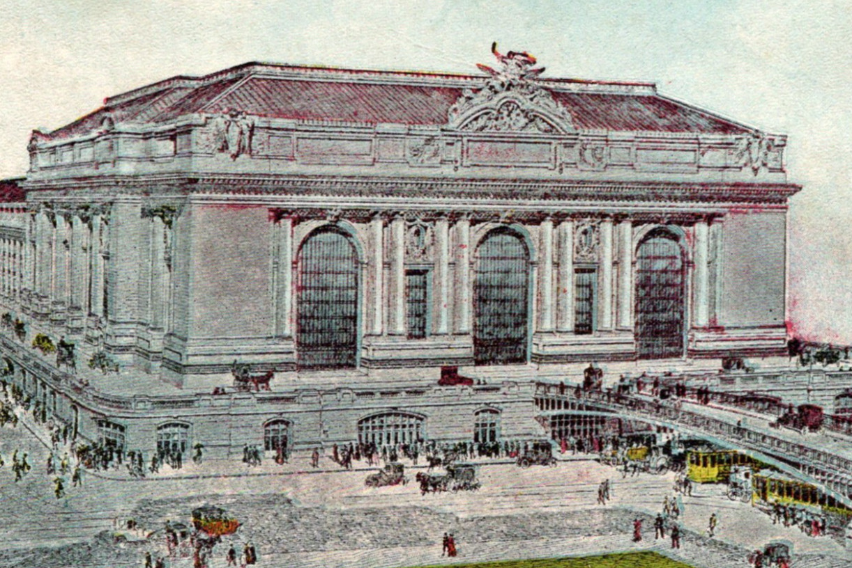 Antique DB Postcard New Grand Central Depot Station new York City NY c1900s