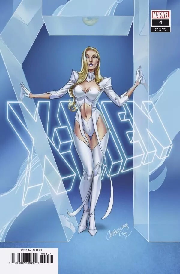 X-MEN #4 J. SCOTT CAMPBELL EMMA FROST VARIANT 2024 MARVEL 091824