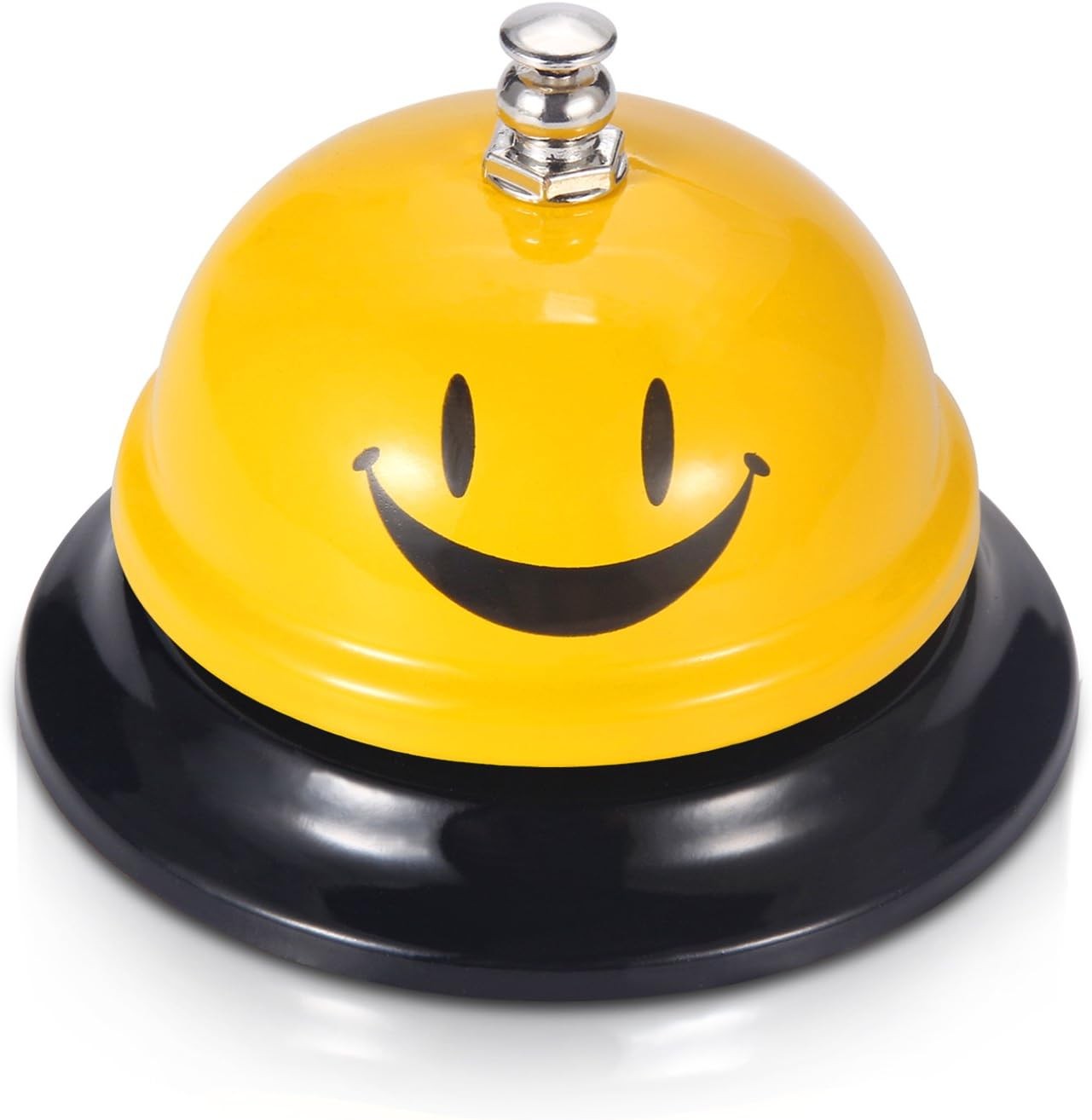EMDMAK Call Bell, Service Bell for The Porter Kitchen 1 Pack, Yellow Smily
