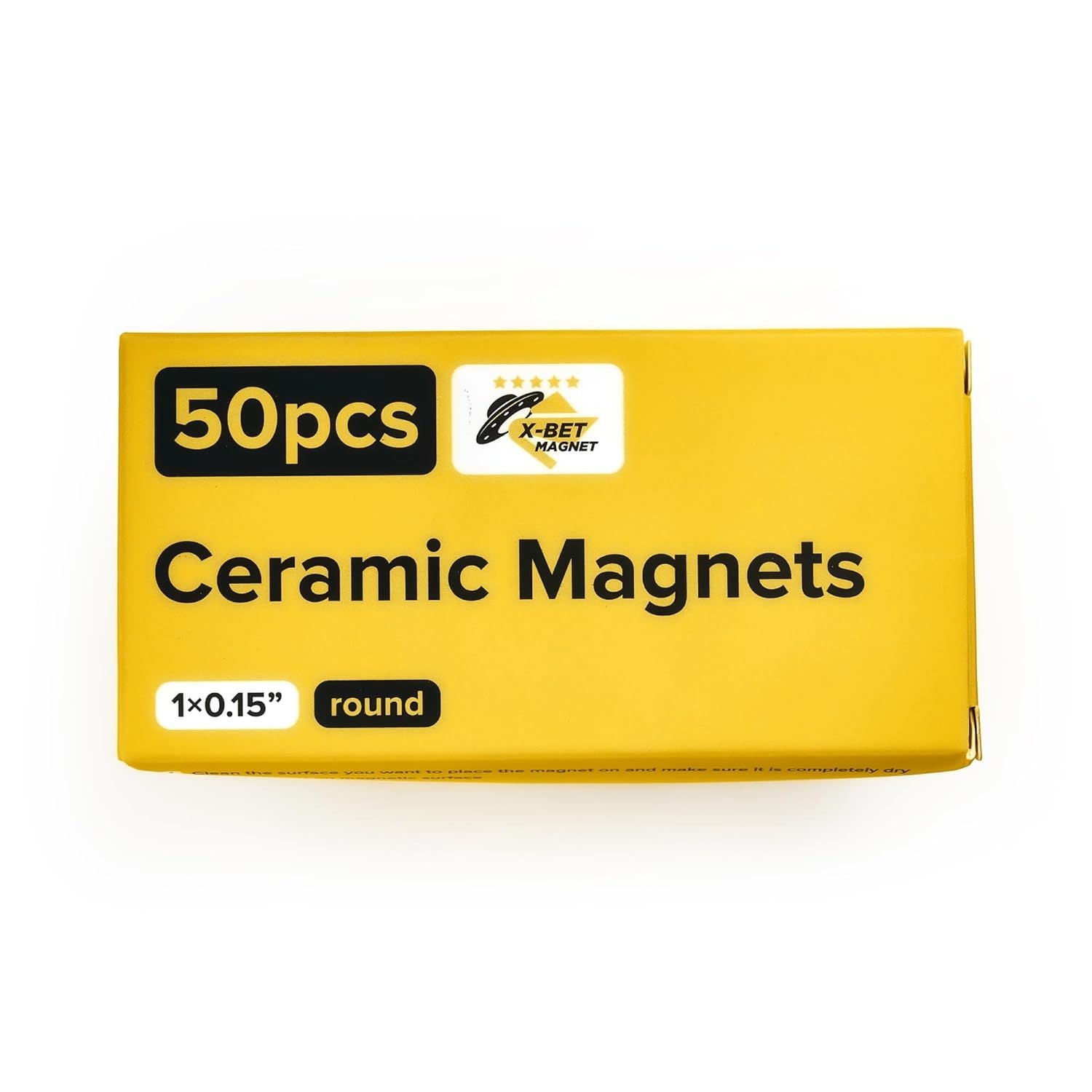 50-Pack of Ultra-Strong Round Magnets 1″ x 0.15″ – Ideal for Home and Workshop