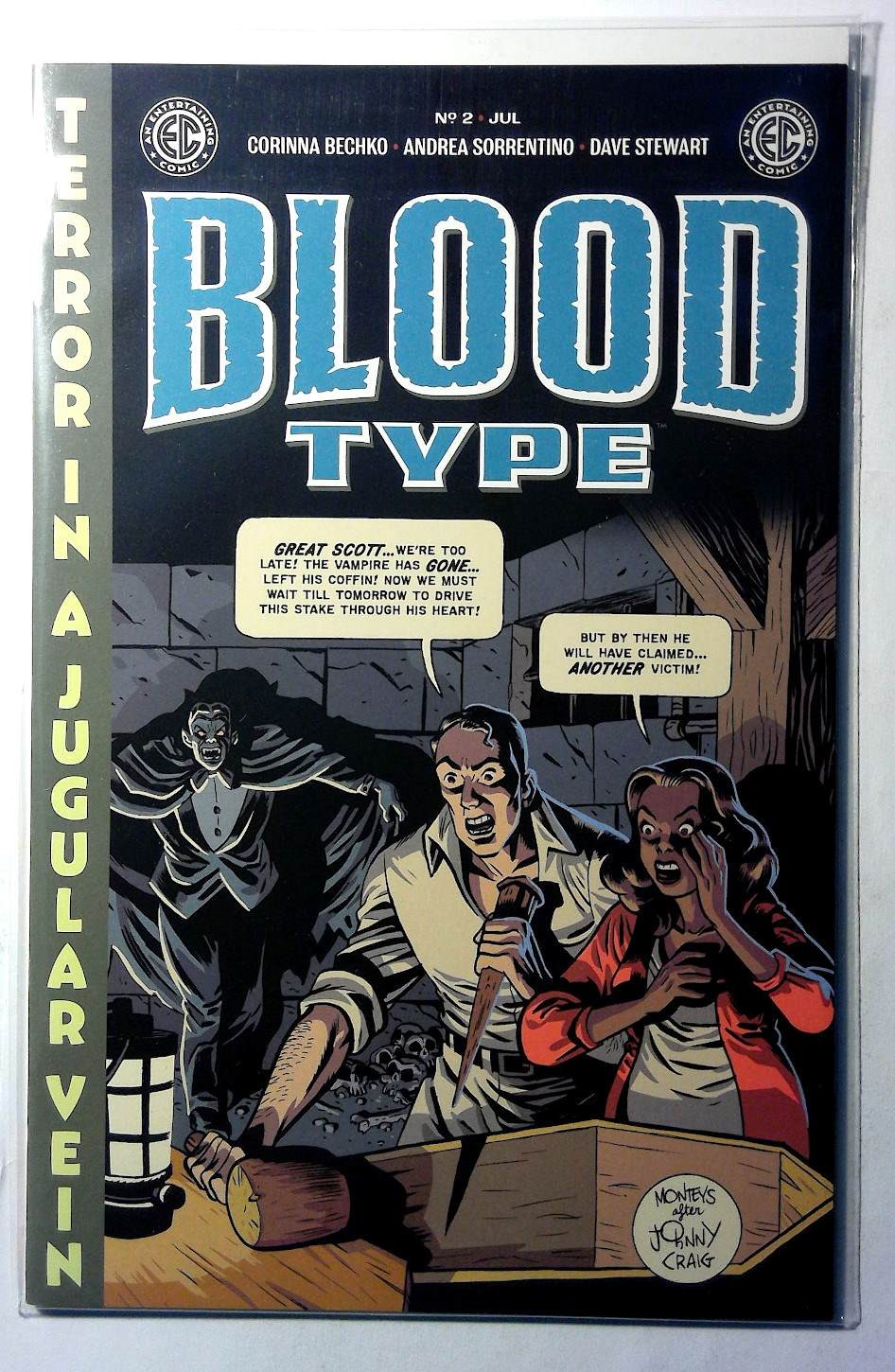 EC: Blood Type #2 C 2025 Oni Press 1:10 Incentive Var Albert Monteys Cover Comic