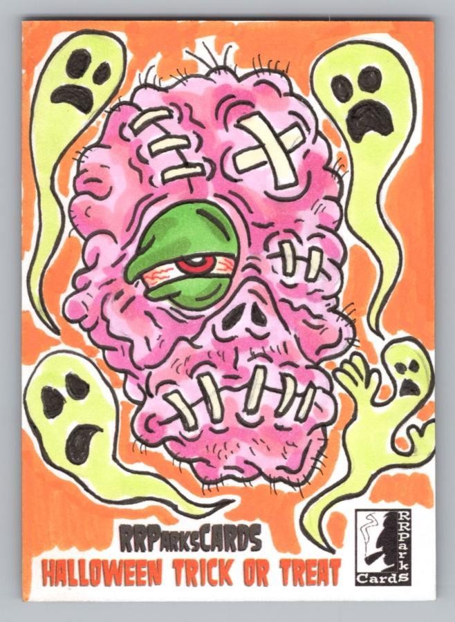 Halloween Trick Or Treat. Chad Scheres Sketch Card. RRParks 2025