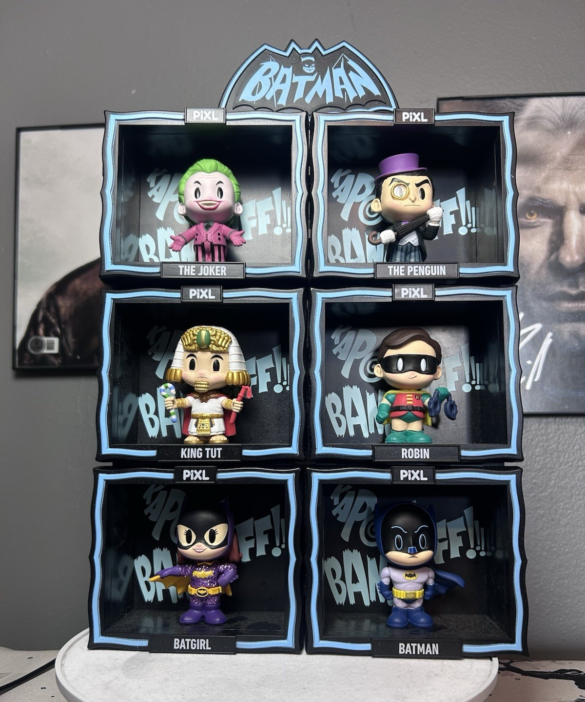 PiXL Batman Mini Vinyl Figures 6-Pack Set Joker Penguin Robin Batgirl