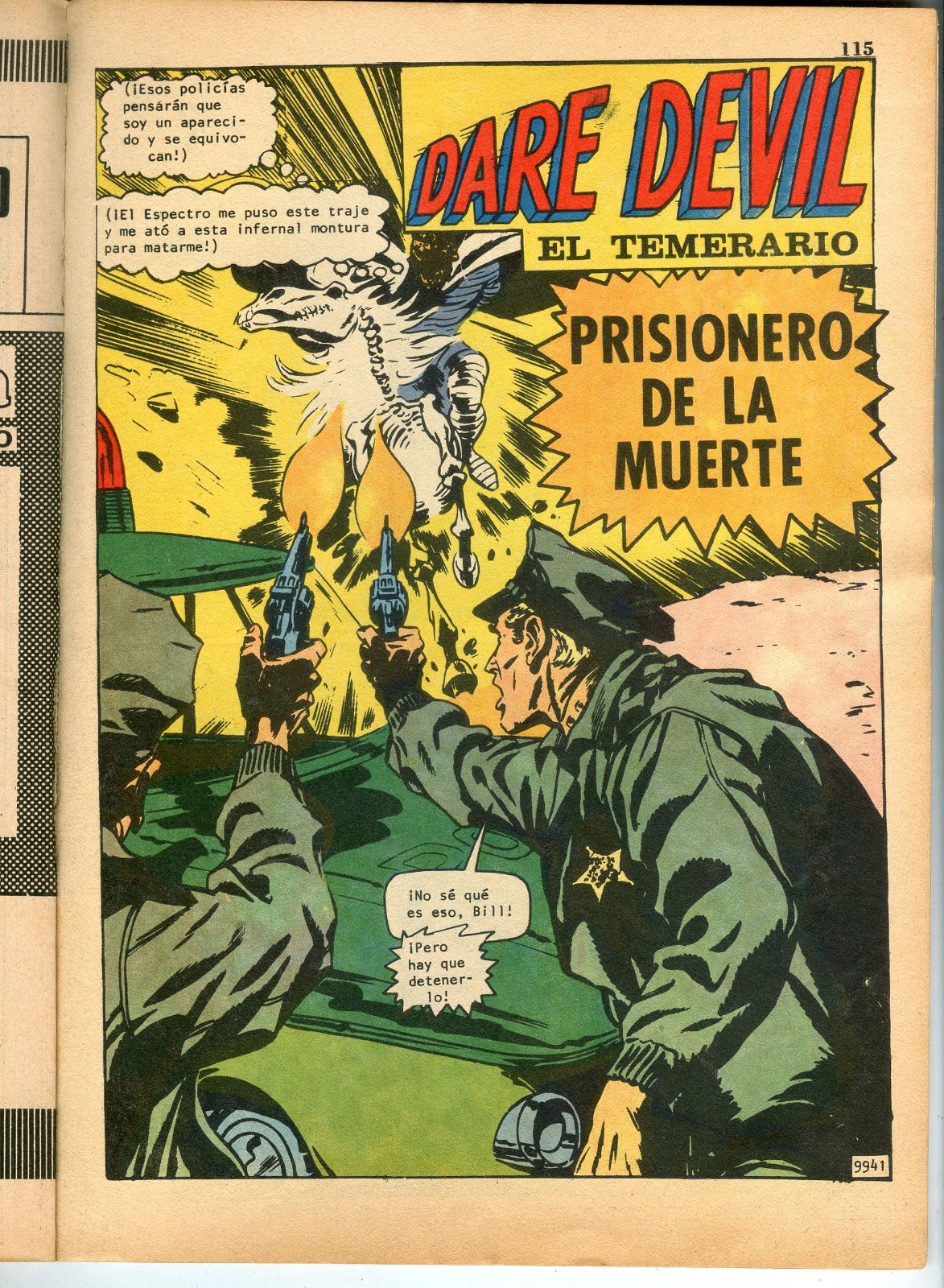 Daredevil #57 in Fantasia Argentina Comic Magazine, Gene Colan Roy Thomas 1969
