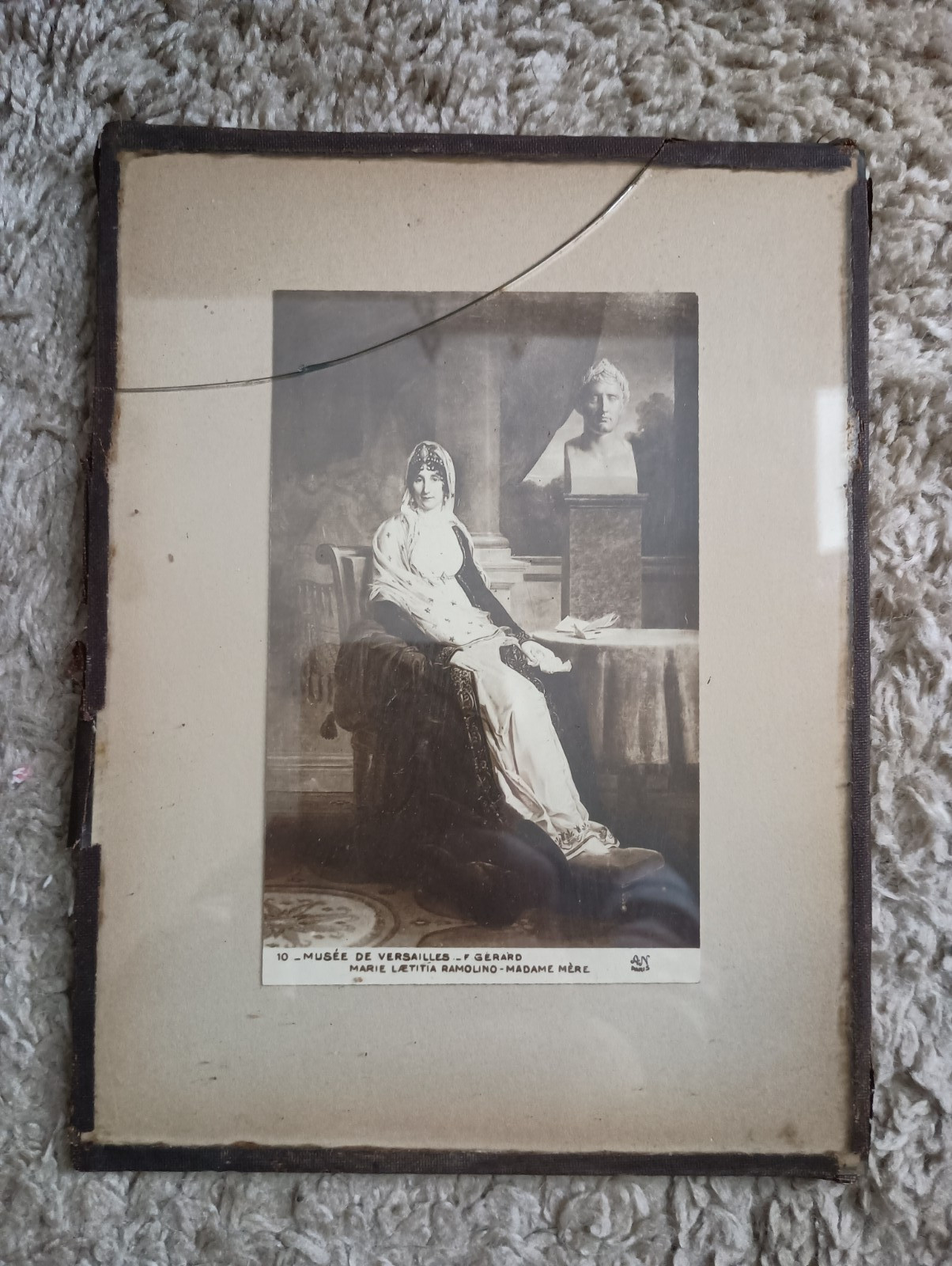 Old picture with frame – 10-Musee de Versailles – 3.5×5.5 picture