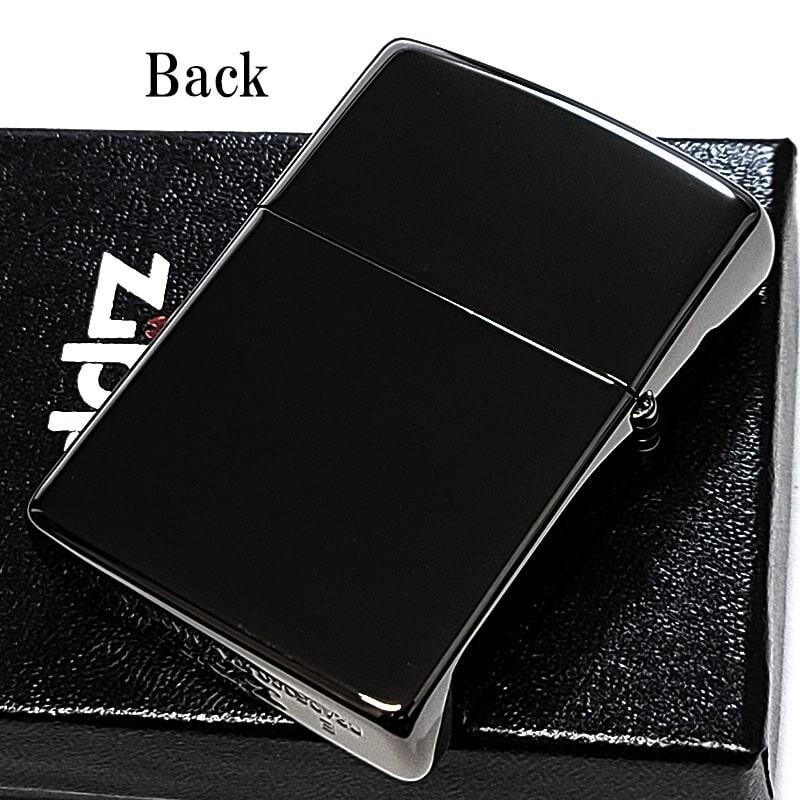 Zippo Tiger Etching Laser Engraving Black Nickel & Silver Regular Lighter Japan