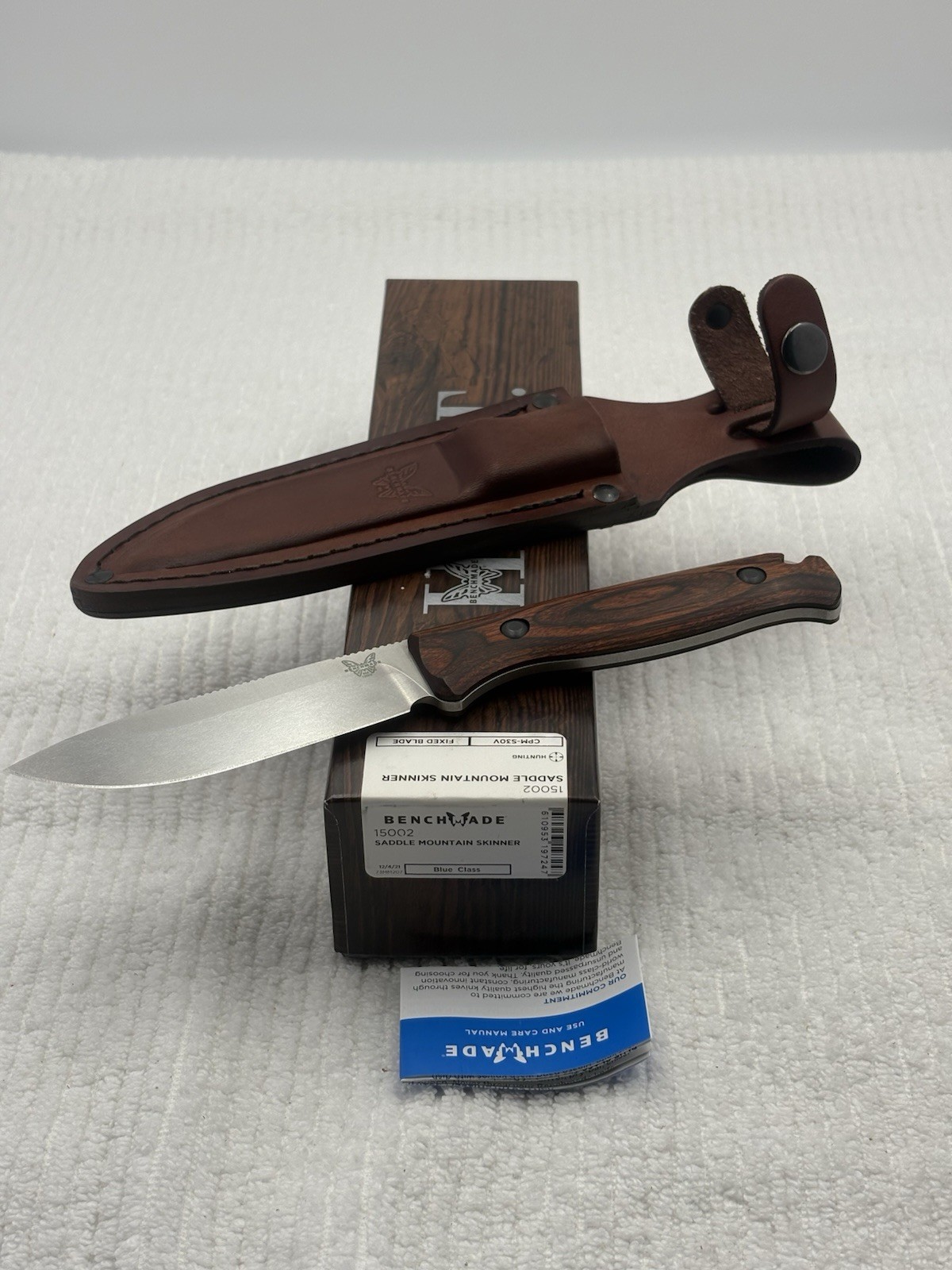 Benchmade 15002 Saddle Mountain Skinner Fixed Blade Hunting / Camping Knife NIB