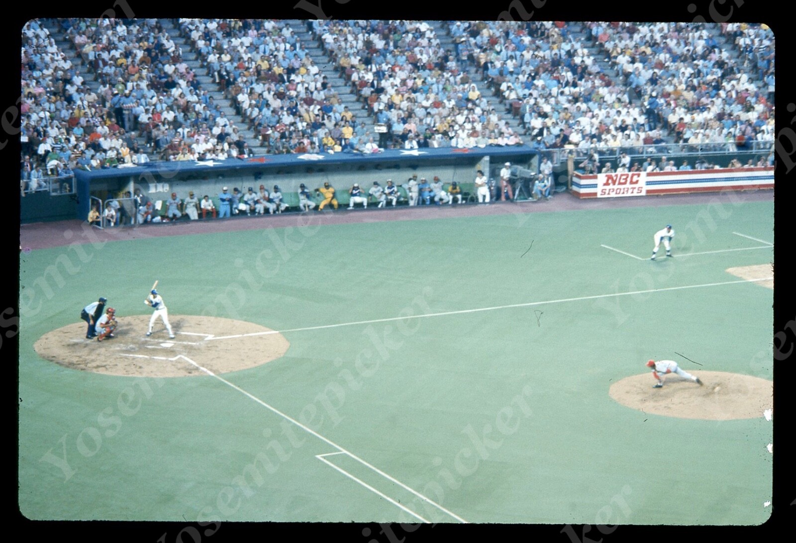 sl08 Original Slide 1973 Major League Baseball Allstar Game Royals Stadium 128a