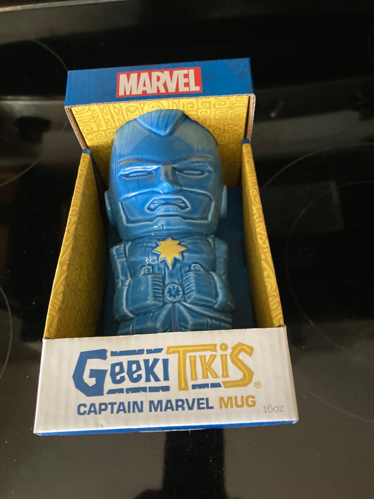 Geeki Tikis – Marvel Captain Marvel Tiki Mug Cup Beeline Creative New 16oz. NIB