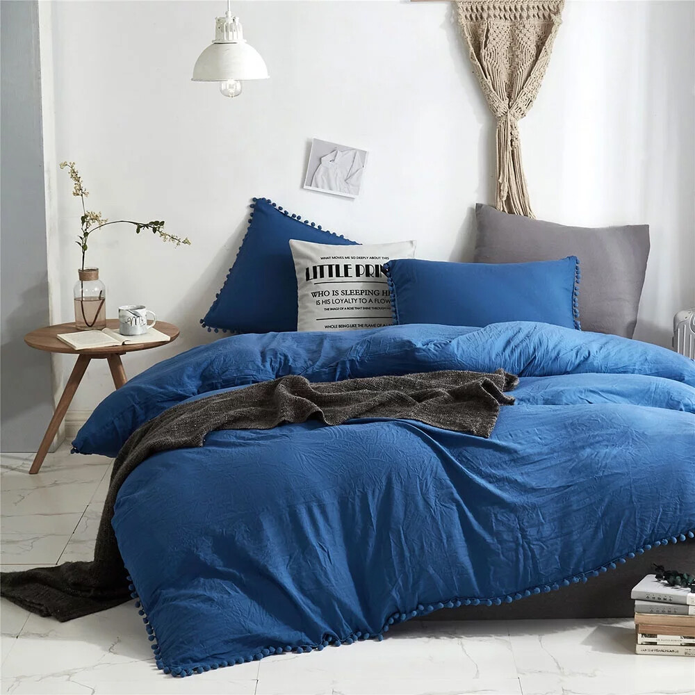 Duvet Cover Quilt Bedding Set With Pillow Bedspread Comforter Cover King Size