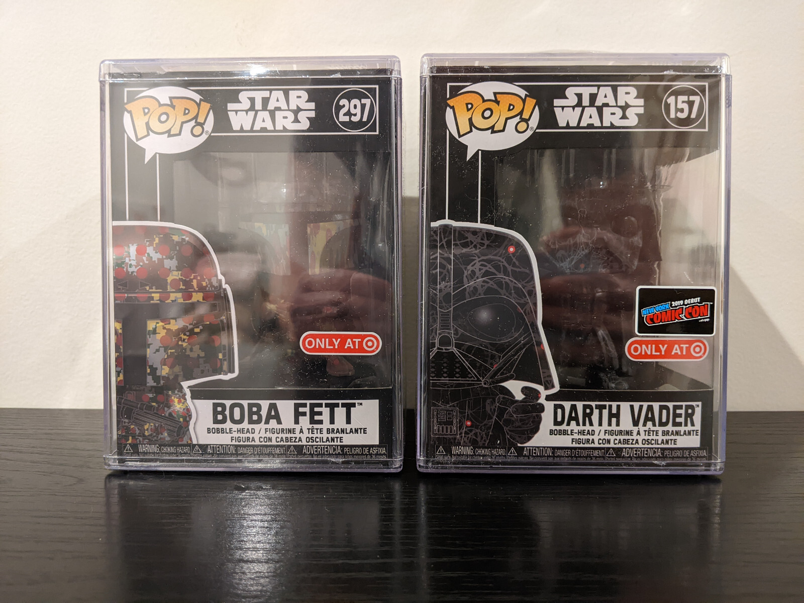 Funko Pop Star Wars Futura Boba Fett Darth Vader 2019 NYCC Con Target Exclusive