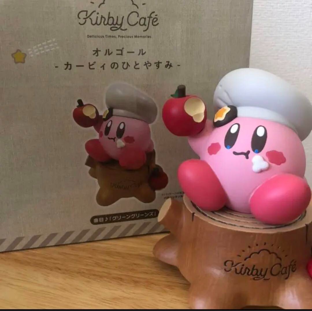 Kirby Cafe Limited Rotating Music Box Hand Roll Song “Green Greens” Japan New