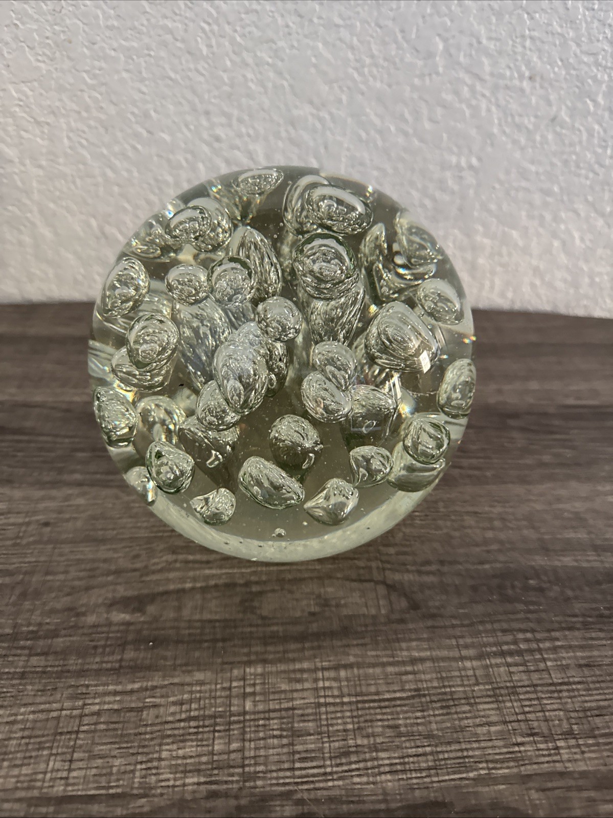 Beautiful Large Art Glass Paperweight Book End 11 2.5 Pounds