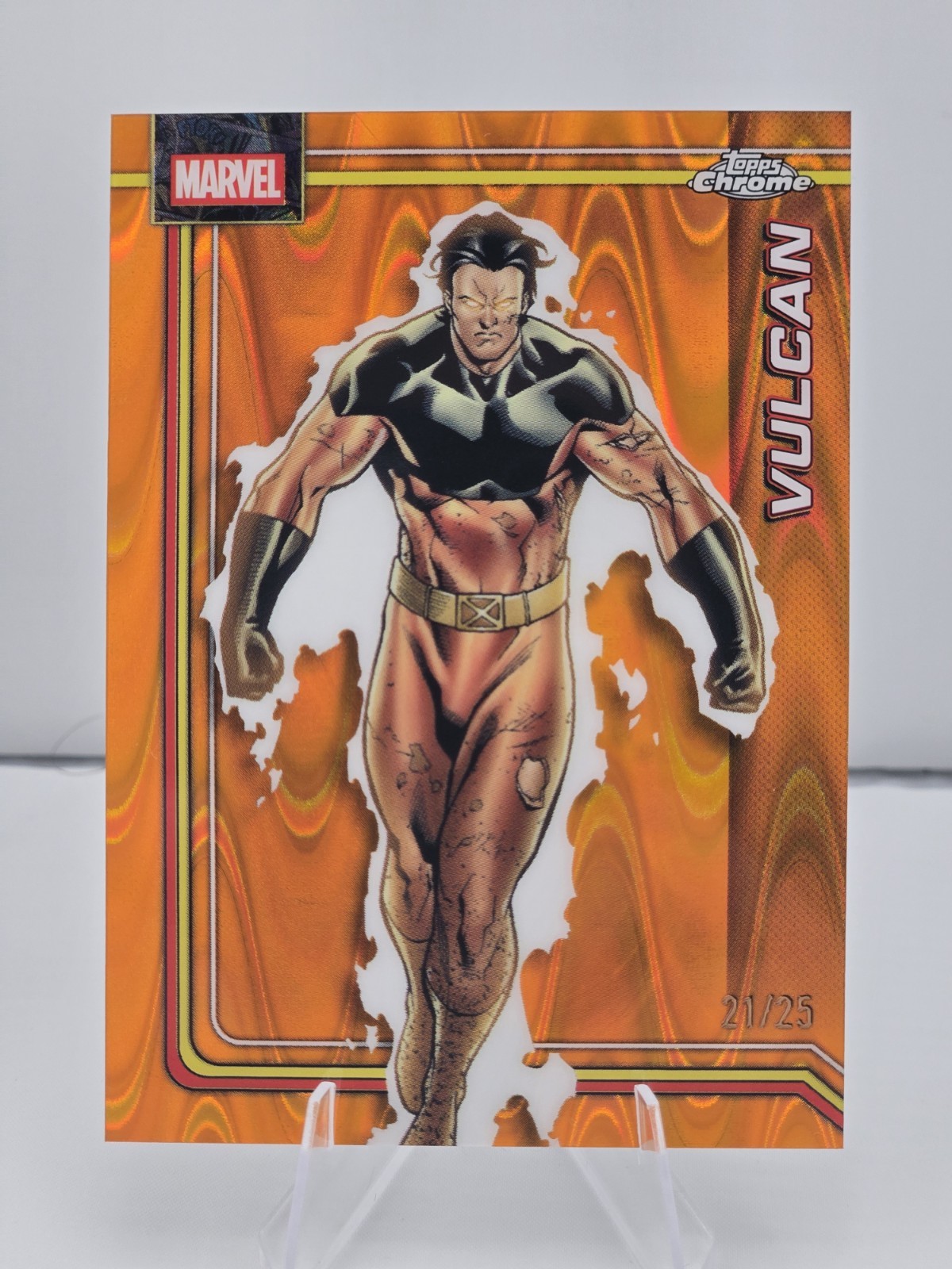 2026 Topps Chrome Marvel Comics Vulcan Orange Raywave Refractor /25 #191