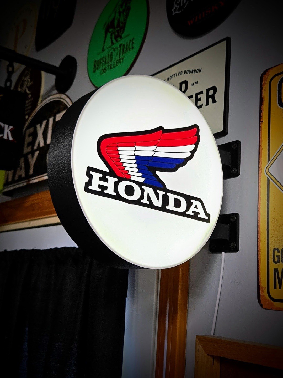 Large 12.5-13” Double-Sided Honda Wing LED Service Style Display