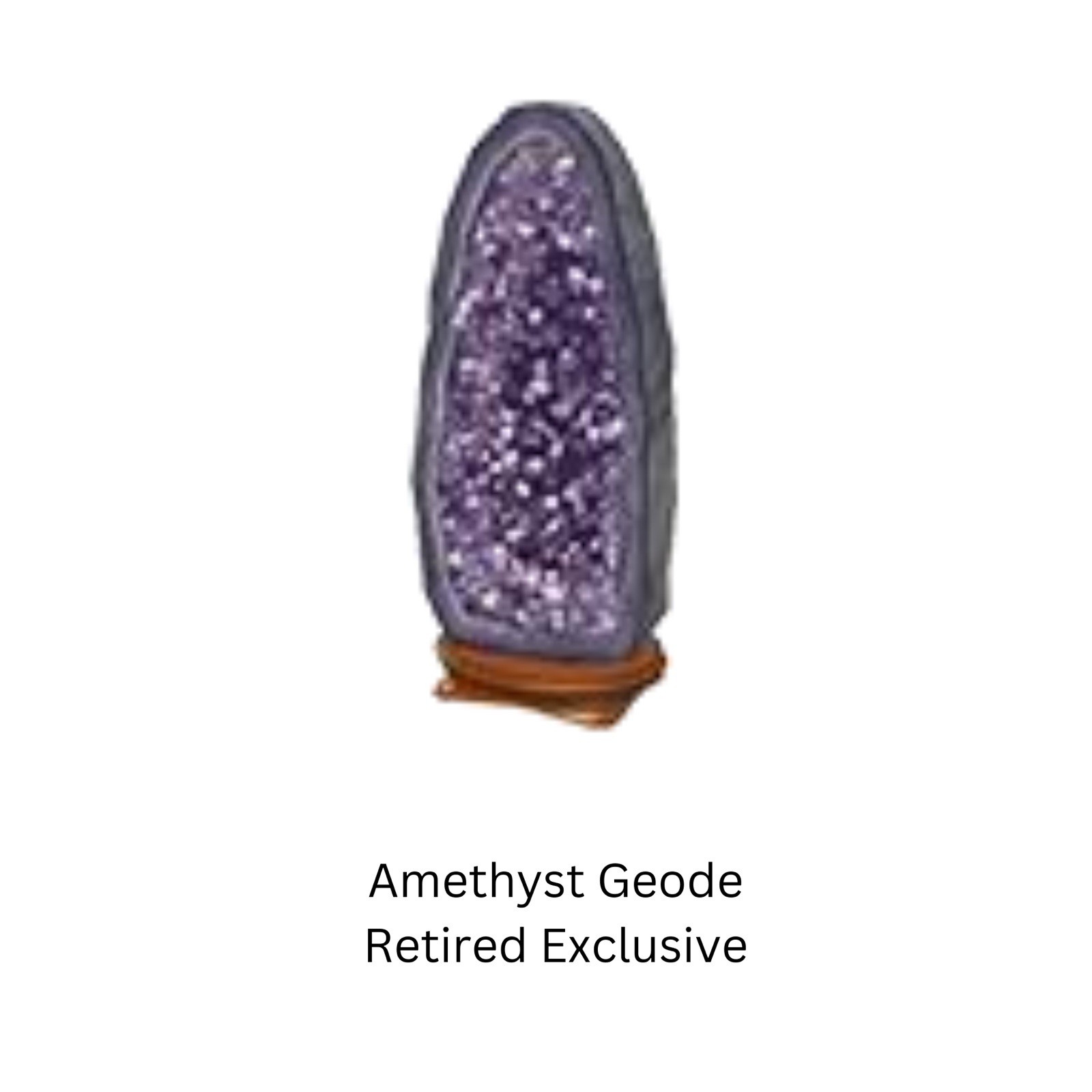 Webkinz Retired Exclusive Amethyst Geode Purple Rare