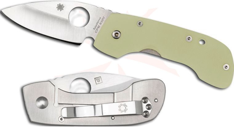 New Spyderco /Leaf storm /s30v /Jade G10/Ti /C128GP /Discontinued rare