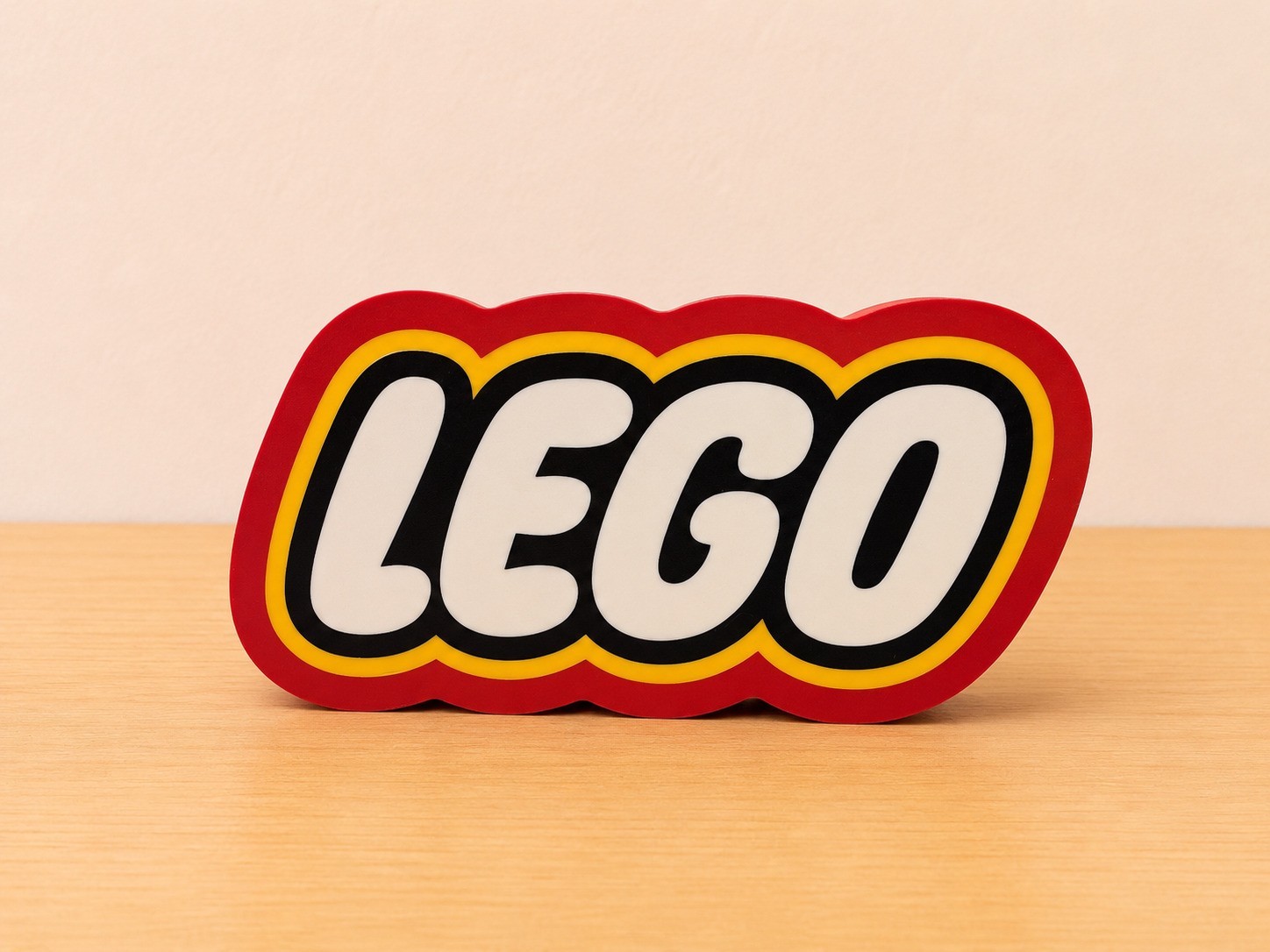LEGO Logo LED Light Box USB Powered 3D Printed Desk Lamp Sign 9″ x 5 ” Inch