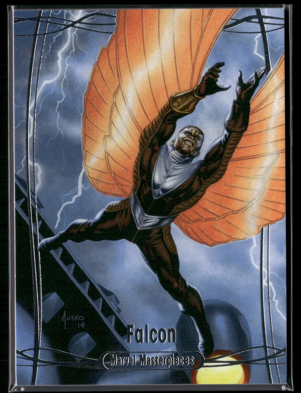 2015 Upper Deck Marvel Masterpieces Falcon #44 Base Serial Numbered