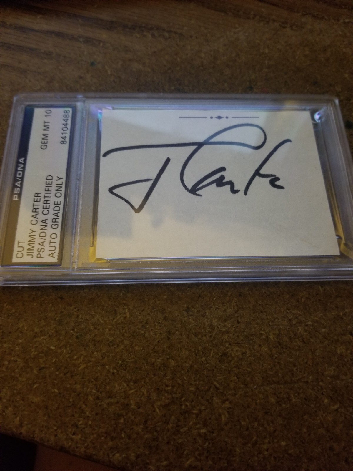 president JIMMY CARTER signed GEM mint 10 auto PSA DNA encased wow