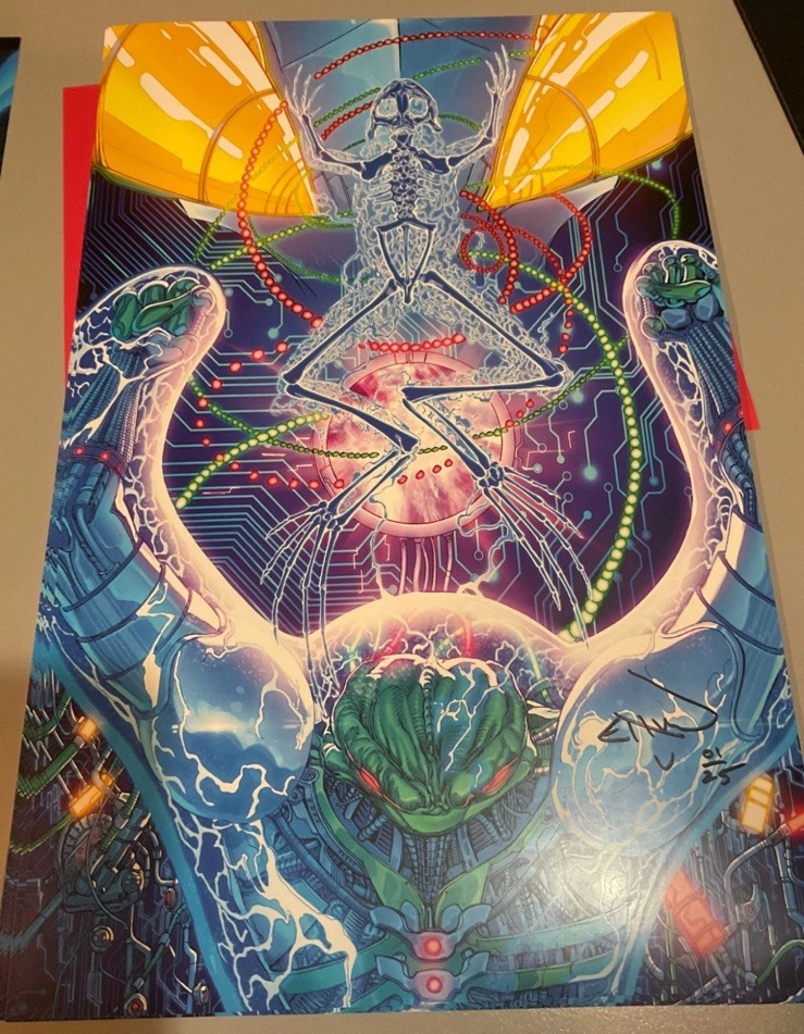 CYBERFROG Limited SS Print CREATION VAN SCIVER Signed and numbered ltd 25 ONLY!