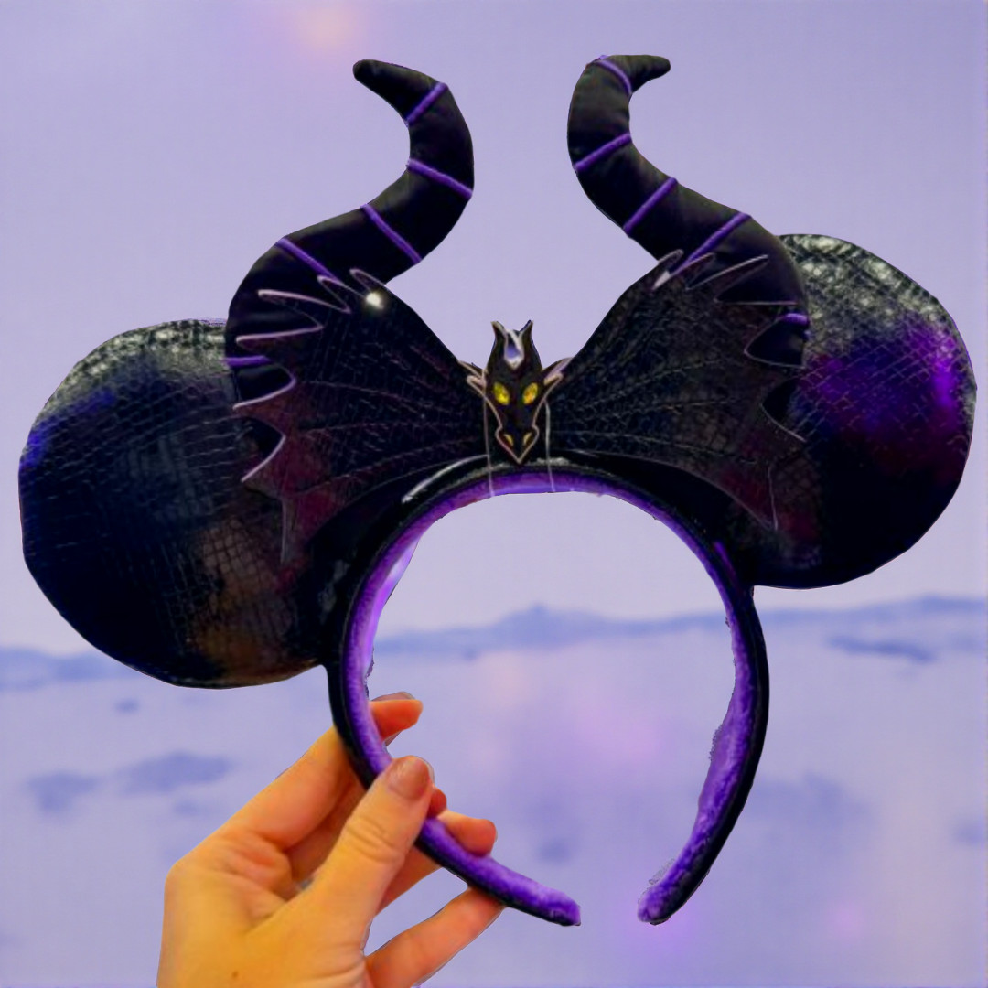 Disney- Parks D23 Maleficent Ears Headband Sleeping Beauty Fan Event OS